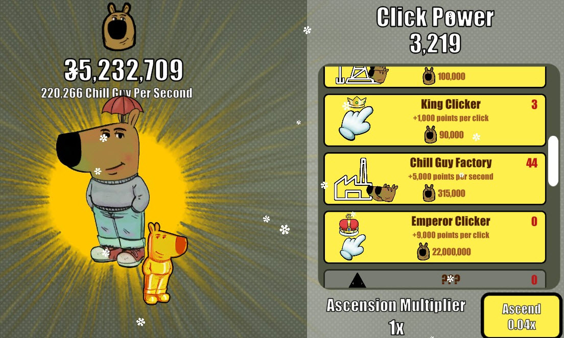 Chill Guy Clicker Screenshot